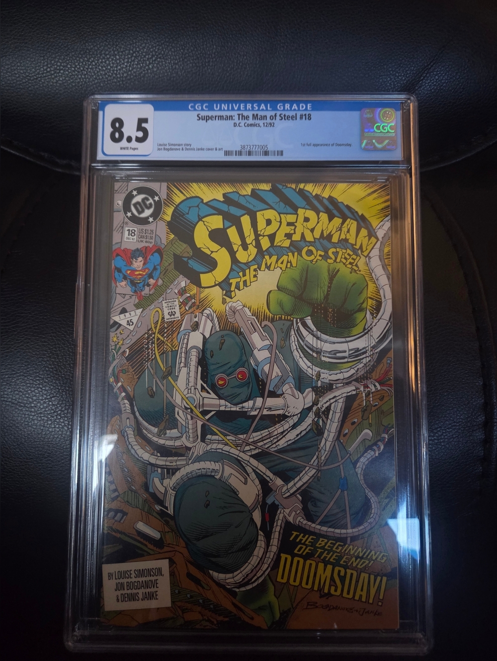 CGC Superman: The Man of Steel #18 Graded Comic Book 1st Appearance of Doomsday